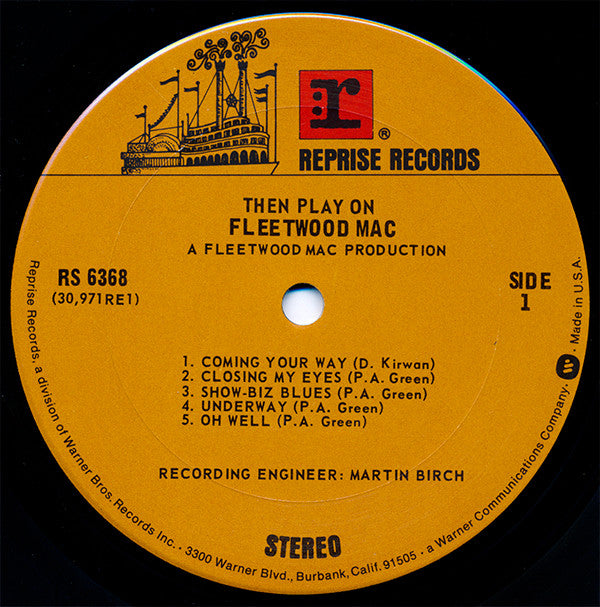 Fleetwood Mac : Then Play On (LP, Album, RE, Gat)