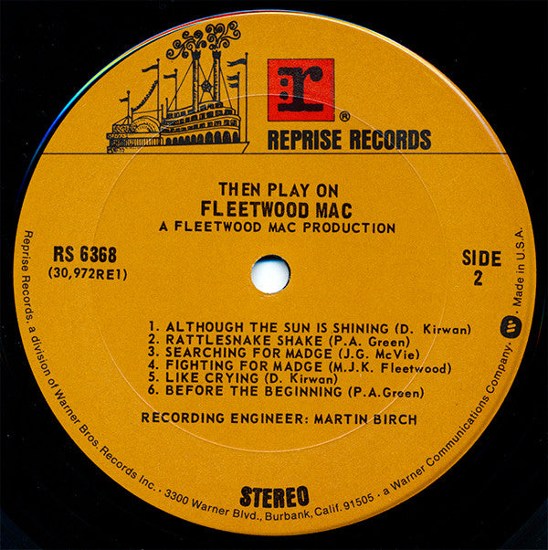 Fleetwood Mac : Then Play On (LP, Album, RE, Gat)