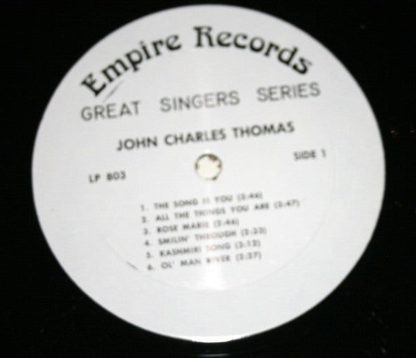 John Charles Thomas : John Charles Thomas (LP, Comp, Mono)