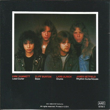 Metallica : Kill 'Em All (CD, Album, RE, RM)