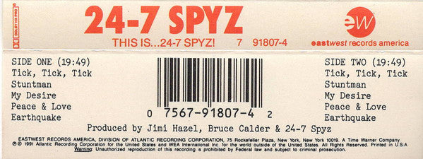 24-7 Spyz : This Is... 24-7 Spyz!  (Cass)