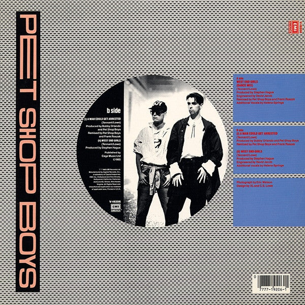 Pet Shop Boys : West End Girls (12", Single, Ext)