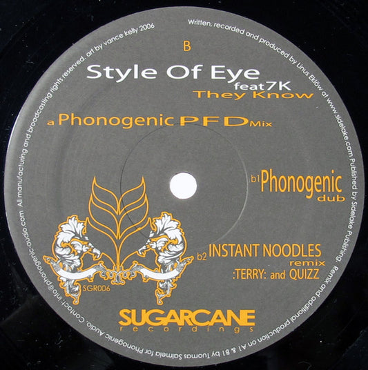 Style Of Eye Feat 7K : They Know (12",33 ⅓ RPM,45 RPM)