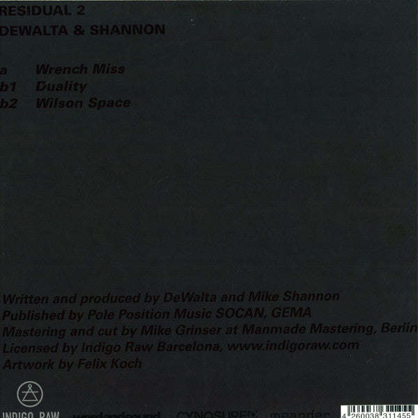 DeWalta & Mike Shannon : Residual 2 (12")