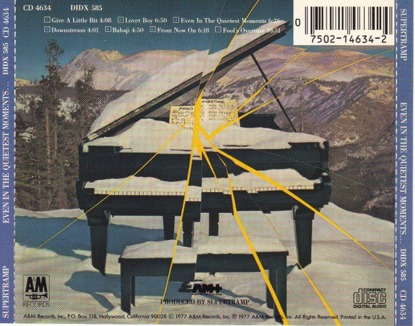 Supertramp : Even In The Quietest Moments... (CD, Album, RE)