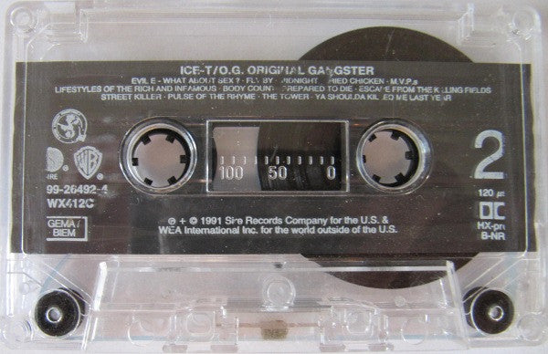 Ice-T : O.G. Original Gangster (Cass, Album)