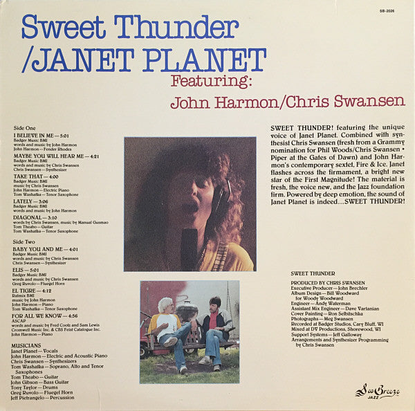 Janet Planet (3) Featuring John Harmon (2) / Chris Swansen : Sweet Thunder (LP)