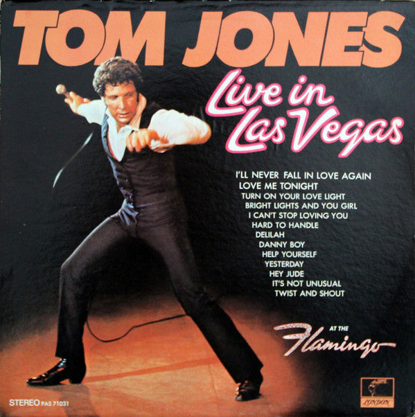 Tom Jones : Live In Las Vegas (LP, Album)