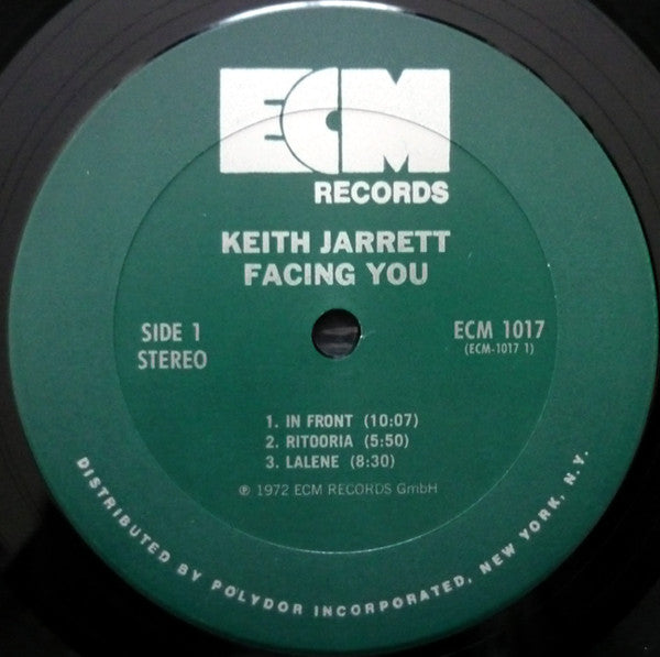 Keith Jarrett : Facing You (LP, Album, Pit)