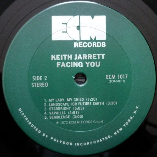 Keith Jarrett : Facing You (LP, Album, Pit)