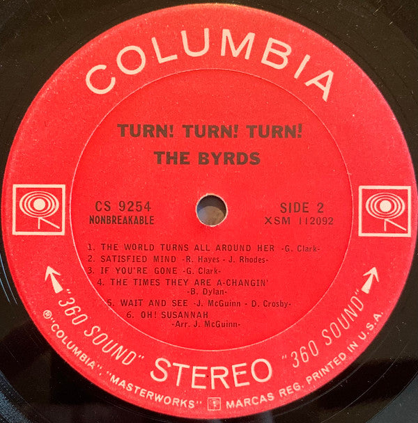The Byrds : Turn! Turn! Turn! (LP, Album, RP)