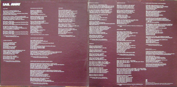 Randy Newman : Sail Away (LP, Album, No )