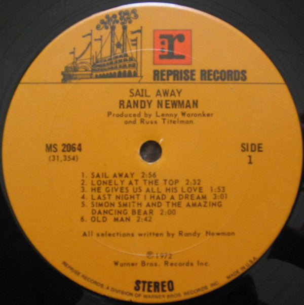Randy Newman : Sail Away (LP, Album, No )