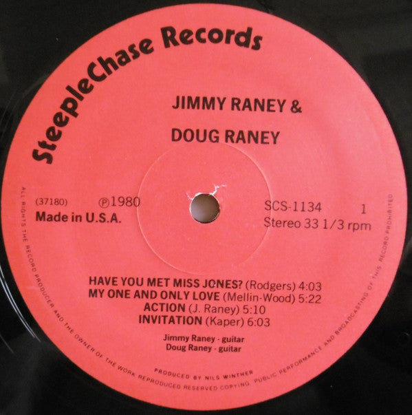 Jimmy Raney & Doug Raney : Duets (LP, Album)