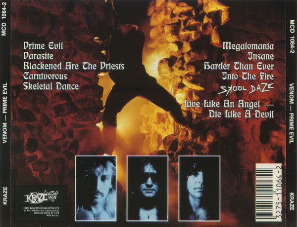 Venom (8) : Prime Evil (CD, Album)