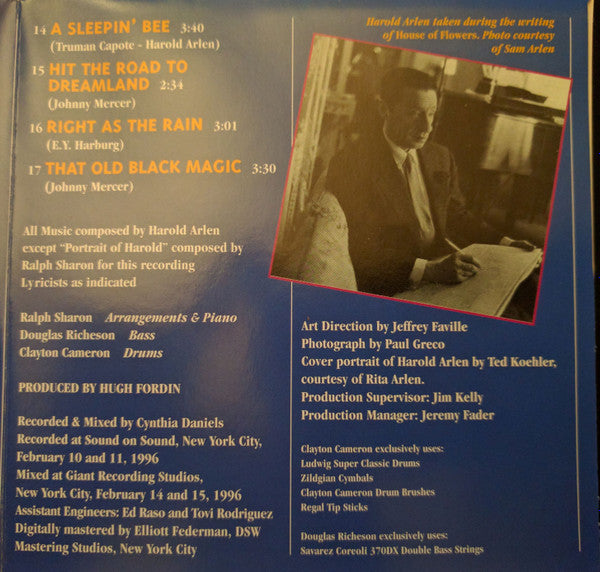The Ralph Sharon Trio : Portrait Of Harold (CD, Album)