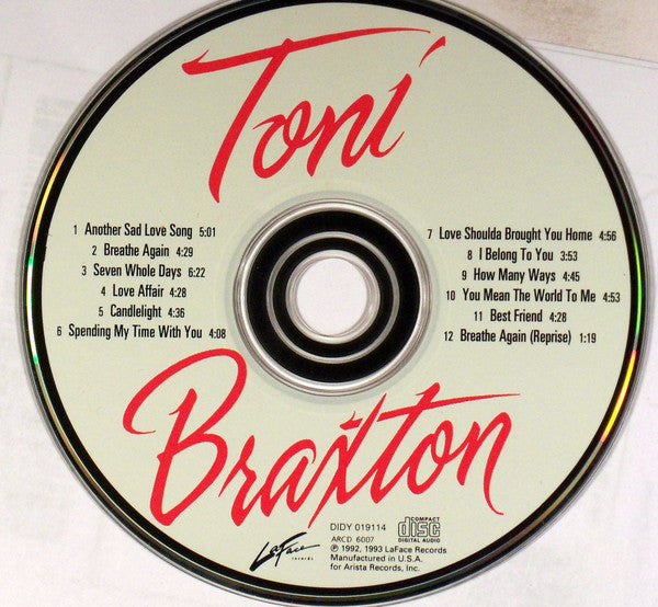 Toni Braxton : Toni Braxton (CD, Album, Club)