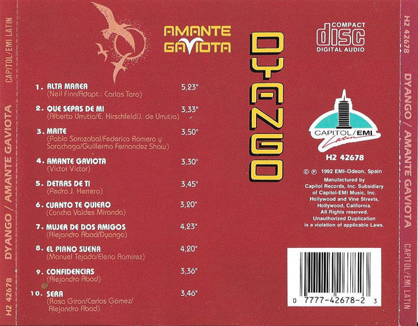 Dyango : Amante Gaviota  (CD, Album)
