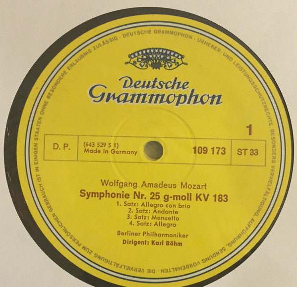 Wolfgang Amadeus Mozart, Karl Böhm, Berliner Philharmoniker : The Great Symphonies Nos. 25-41 (7xLP, RE + Box, Comp)