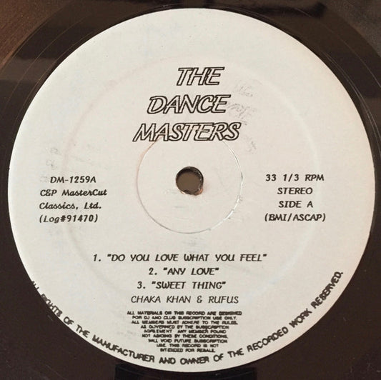 Rufus & Chaka Khan / Gwen Guthrie : Do You Love What You Feel / Any Love / Sweet Thing / Padlock (12",33 ⅓ RPM,Unofficial Release)