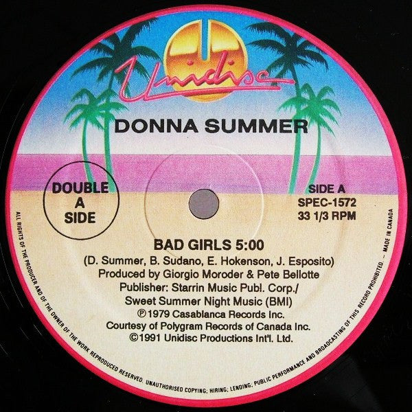 Donna Summer : Bad Girls / Could It Be Magic (12")