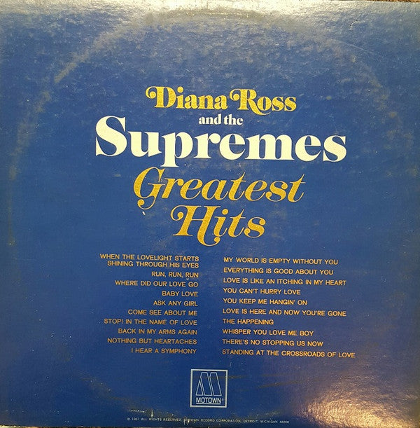 The Supremes : Greatest Hits (2xLP, Album, Comp, Hol)