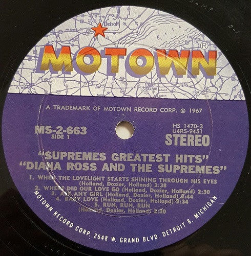 The Supremes : Greatest Hits (2xLP, Album, Comp, Hol)