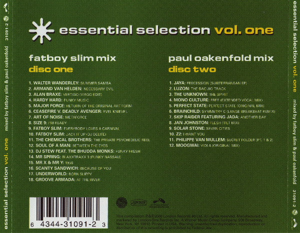 Fatboy Slim & Paul Oakenfold : Essential Selection Vol. One (2xCD, Mixed)