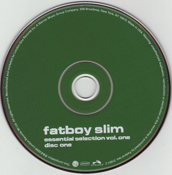 Fatboy Slim & Paul Oakenfold : Essential Selection Vol. One (2xCD, Mixed)