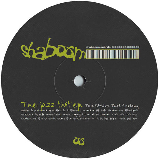 The Jazz Twit : The Jazz Twit EP (12")
