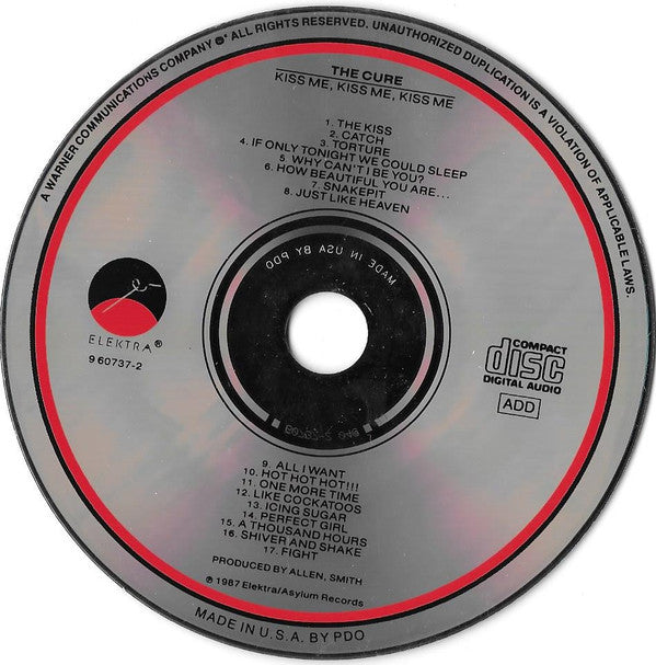 The Cure : Kiss Me Kiss Me Kiss Me (CD, Album, PDO)