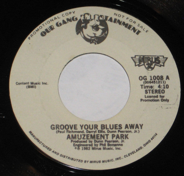 Amuzement Park : Groove Your Blues Away (7", Promo)