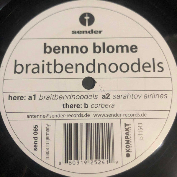Benno Blome : Braitbendnoodels (12")