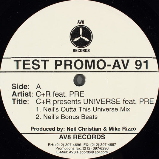 C+R* Feat. Pre : Universe (12", Promo, TP)