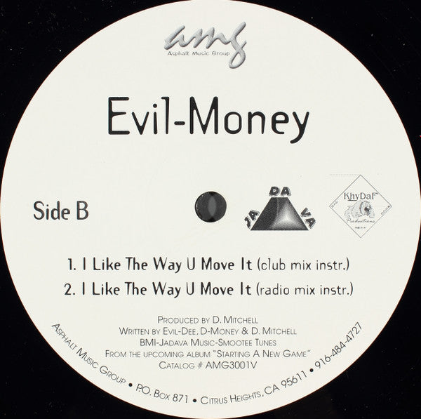Evil-Money : I Like The Way U Move It (12")