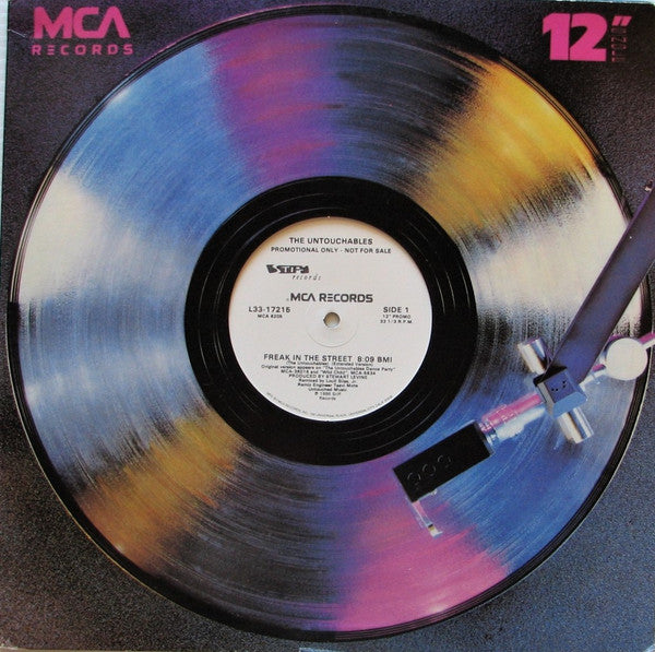 The Untouchables (7) : Freak In The Street (12", Single, Promo, Glo)