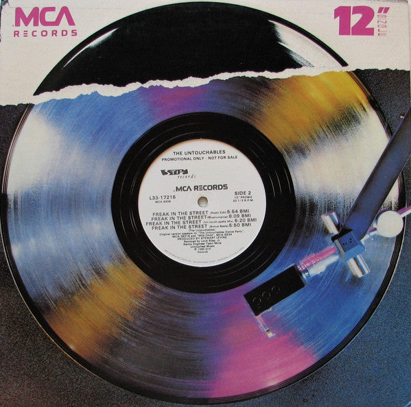 The Untouchables (7) : Freak In The Street (12", Single, Promo, Glo)