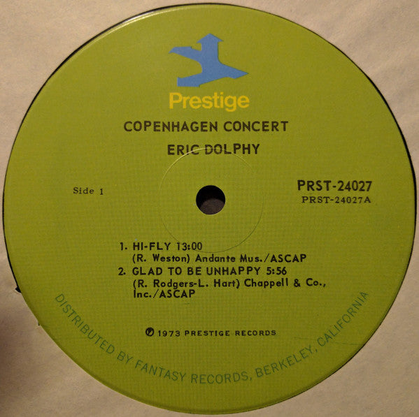 Eric Dolphy : Copenhagen Concert (2xLP, Comp, RM)