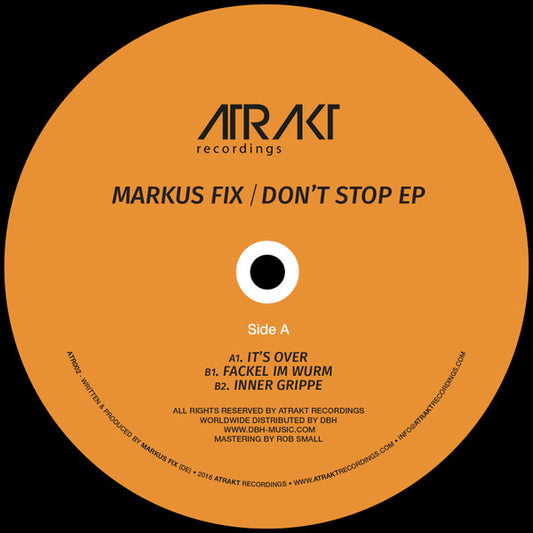 Markus Fix : Don't Stop EP (12", EP)