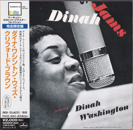 Dinah Washington : Dinah Jams (CD, Album, Mono, Ltd, RE, RM, Pap)