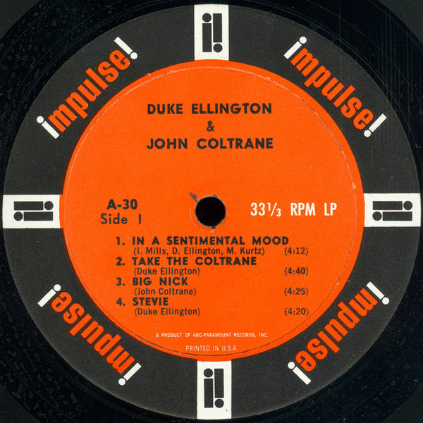 Duke Ellington & John Coltrane : Duke Ellington & John Coltrane (LP, Album, Mono)