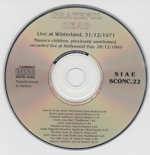 The Grateful Dead : A Trip Without A Ticket (CD, Unofficial)