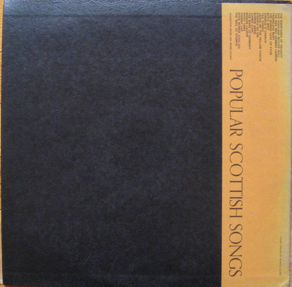 Ewan MacColl With Peggy Seeger : Popular Scottish Songs (LP, Album)