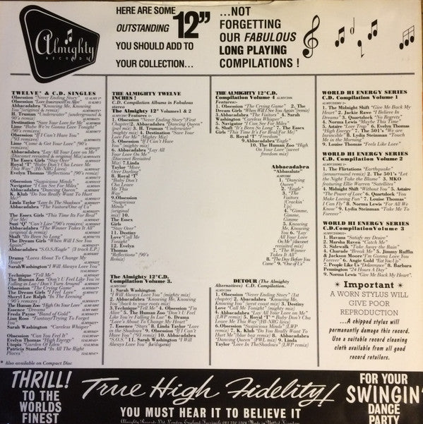 Sarah Washington : Careless Whisper (12")