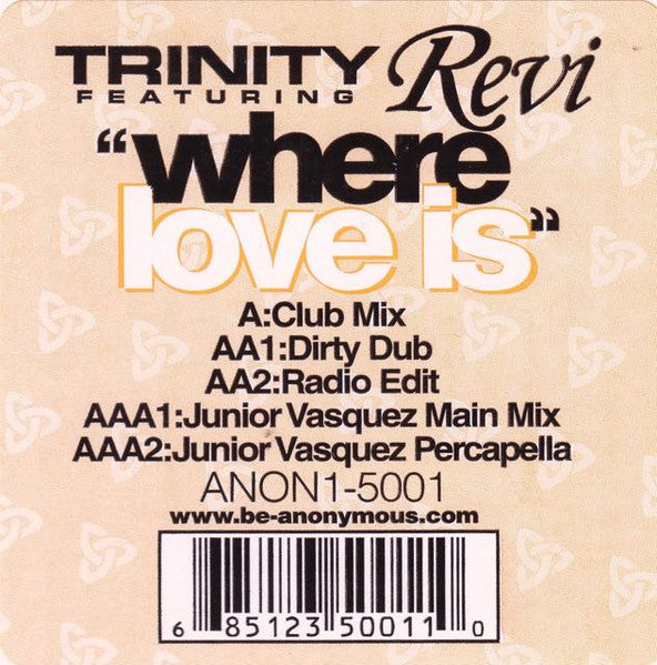 Trinity (20) Feat. Revi : Where Love Is (2x12")