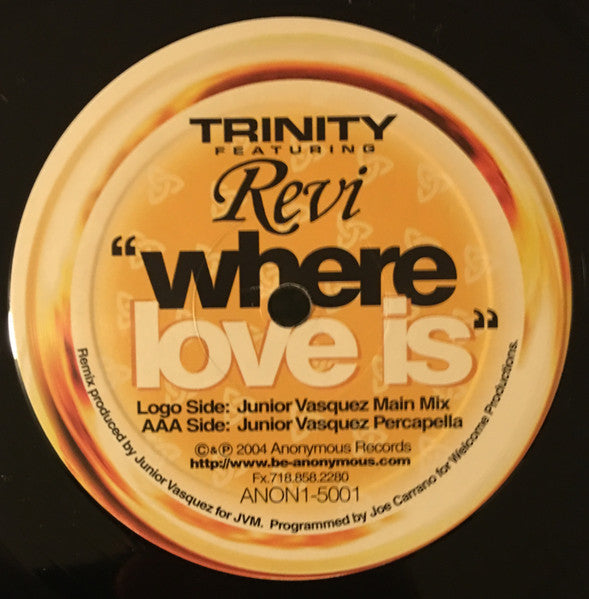 Trinity (20) Feat. Revi : Where Love Is (2x12")