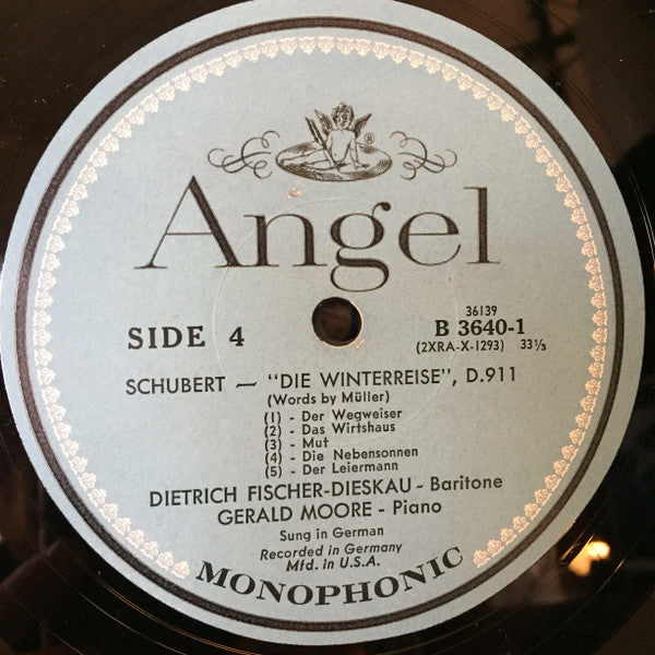 Franz Schubert / Dietrich Fischer-Dieskau / Gerald Moore : Die Winterreise (LP,Mono)