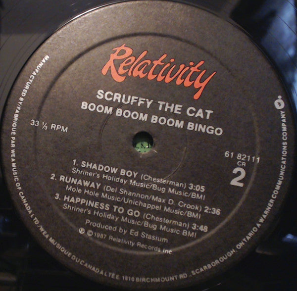 Scruffy The Cat : Boom Boom Boom Bingo (12", EP)