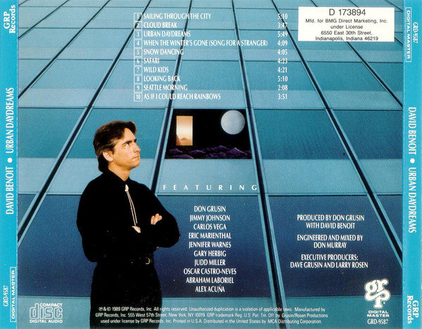 David Benoit : Urban Daydreams (CD, Album, Club)