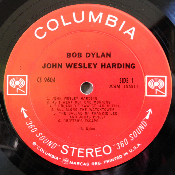 Bob Dylan : John Wesley Harding (LP, Album, Pit)